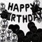 Sweet 29th Birthday Decorations – Black Number 29 Foil Mylar Balloons & Party Supplies Set for Girls, Women, Men, Photo Props (Black)